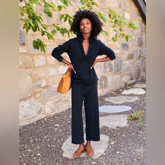 Frank & Eileen CARMEL TRAVEL SET Patrick Sweatshirt & Catherine 24" Sweatpants M - Picture 3 of 16